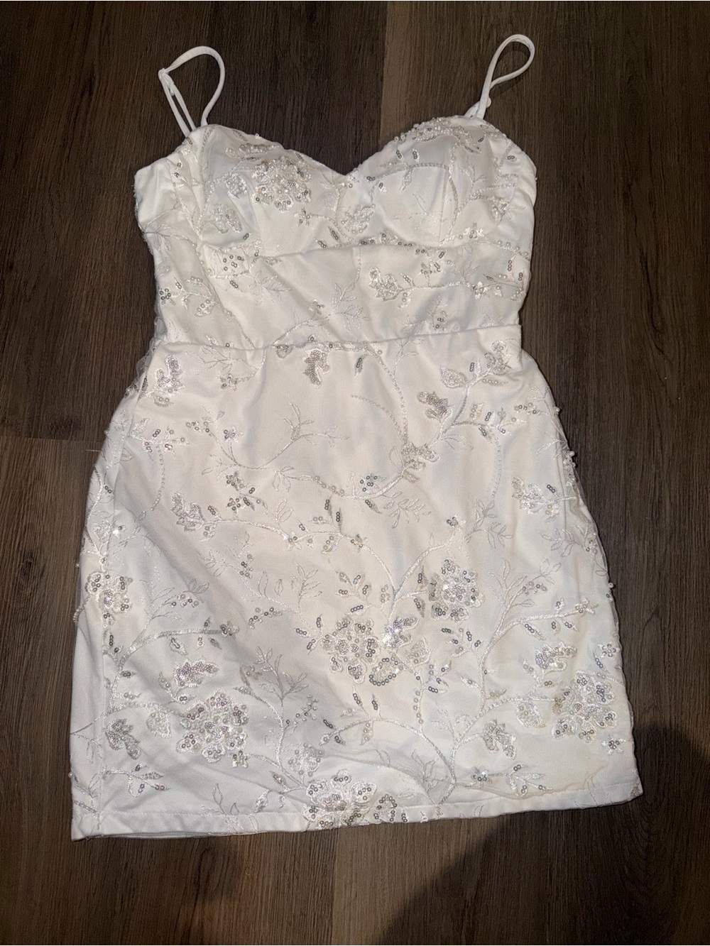 Windsor White Spaghetti-Strap Dress